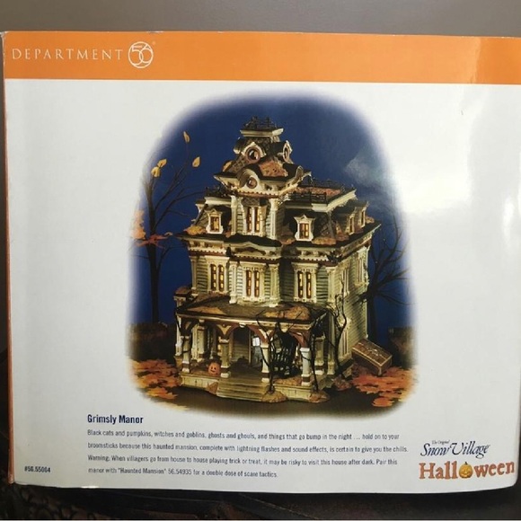 Department 56 “Grimsly Manor” Halloween Snow Village